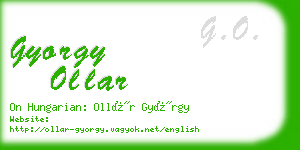 gyorgy ollar business card